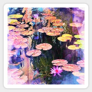 Watercolor Pond Sticker
